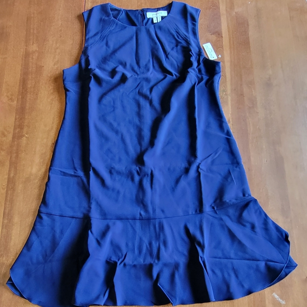 NWT Lark & Ro Navy Blue Sleeveless Dress
